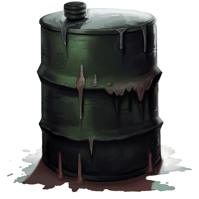 Image symbolizing the black liquid in the ship's inventory